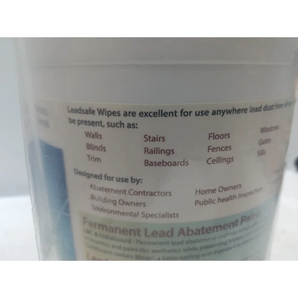 Fiberlock Lead Safe Dust Cloths, 90 Wipes [SEALED]